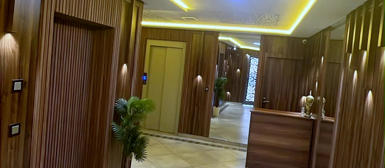 Hall d'accueil de la résidence